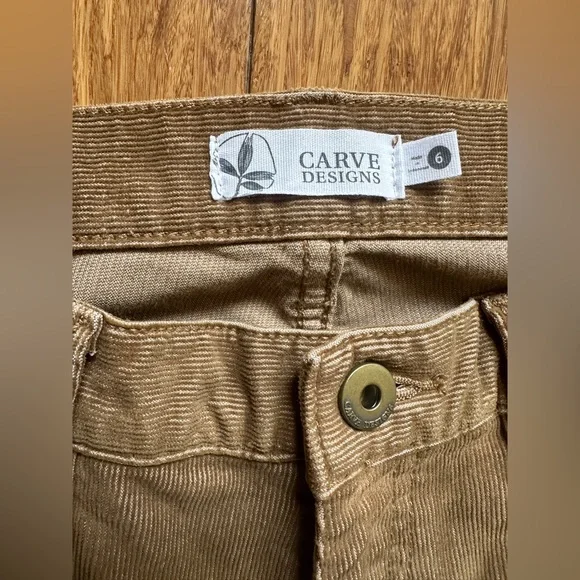 Carve Designs Carson Cord in Camel Size 6 - Picture 3 of 6